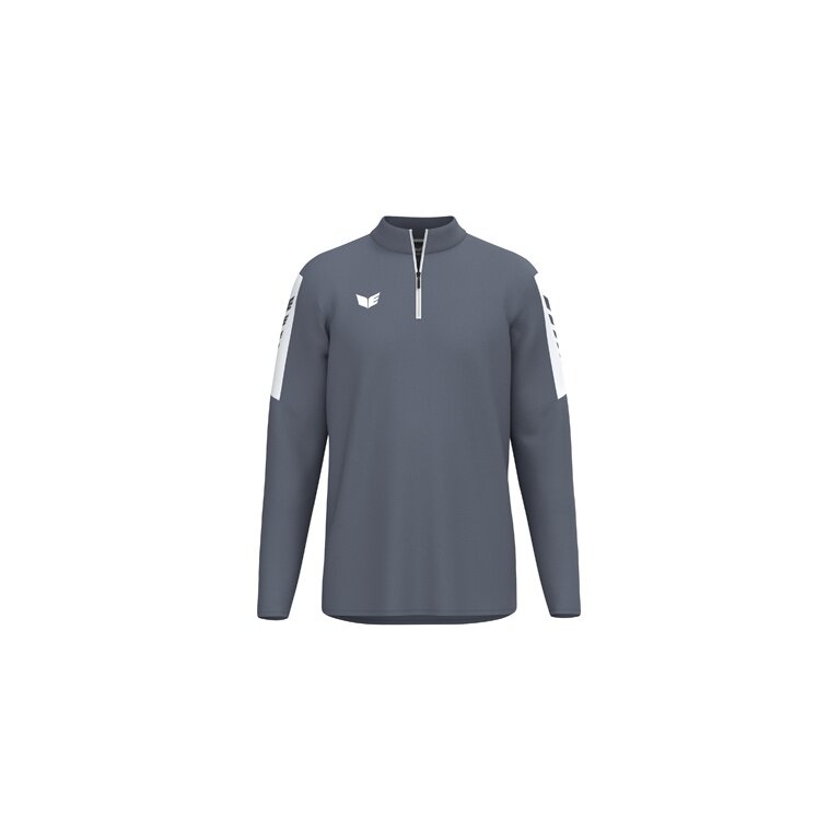 Erima Sport-Langarmshirt Intro Training Top (Half-Zip ,strapazierfähig Funktionsmaterial) grau Herren