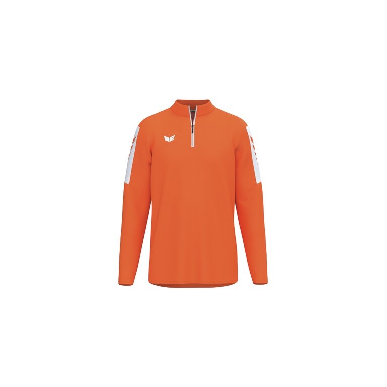 Erima Sport-Langarmshirt Intro Training Top (Half-Zip ,strapazierfähig Funktionsmaterial) orange Herren