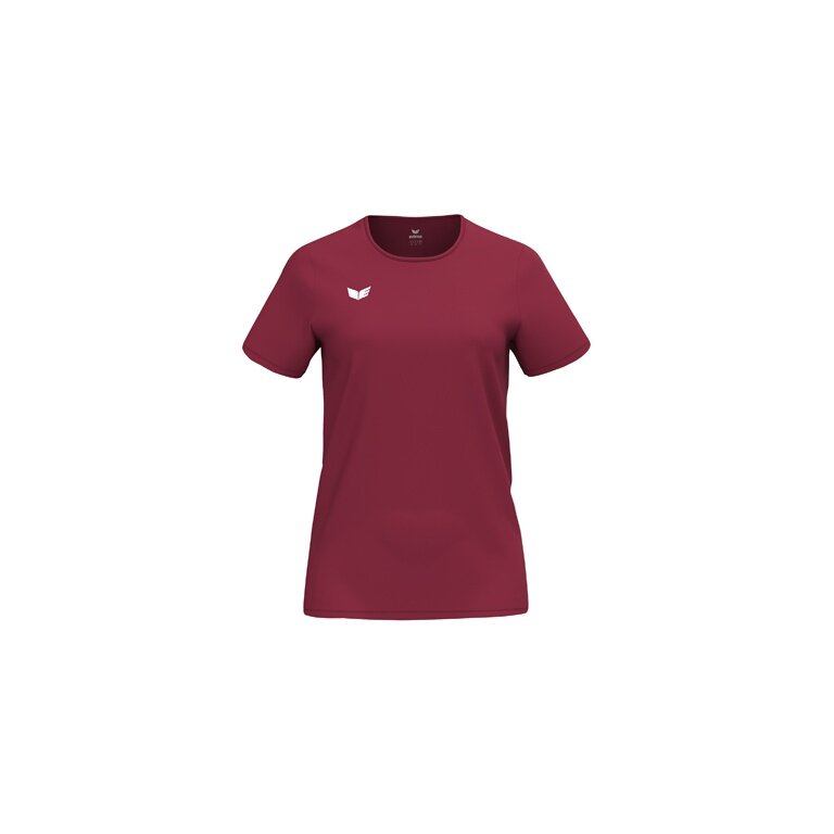 Erima Sport-Shirt Intro Function (100% rec. Polyester, leicht, schnelltrocknend) bordeauxrot Damen