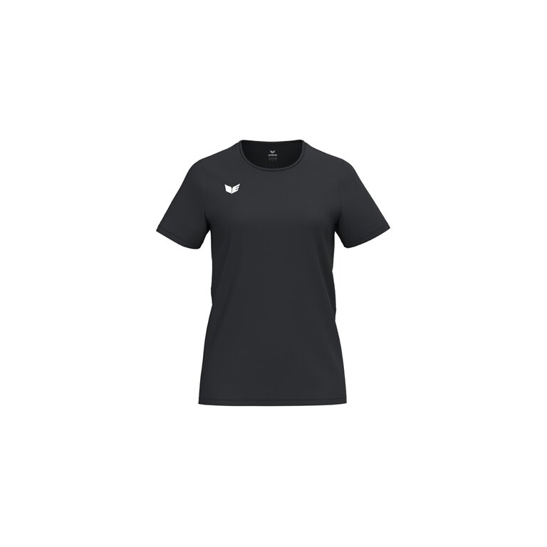 Erima Sport-Shirt Intro Function (100% rec. Polyester, leicht, schnelltrocknend) schwarz Damen