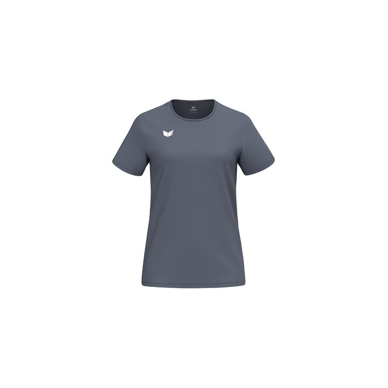 Erima Sport-Shirt Intro Function (100% rec. Polyester, leicht, schnelltrocknend) dunkelgrau Damen