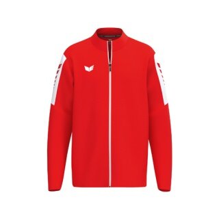 Erima Sport-Trainingsjacke Intro (strapazierfähig, mit Reißverschlusstaschen) rot Jungen