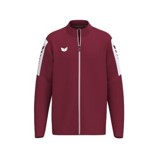 Erima Sport-Trainingsjacke Intro (strapazierfähig, mit Reißverschlusstaschen) bordeauxrot Jungen