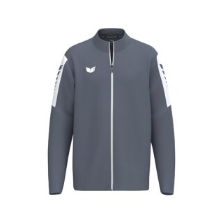 Erima Sport-Trainingsjacke Intro (strapazierfähig, mit Reißverschlusstaschen) grau Jungen