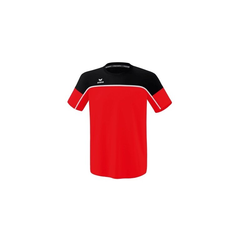 Erima Sport-Tshirt Change (100% rec. Polyester, leicht, schnelltrocknend) rot/schwarz Herren