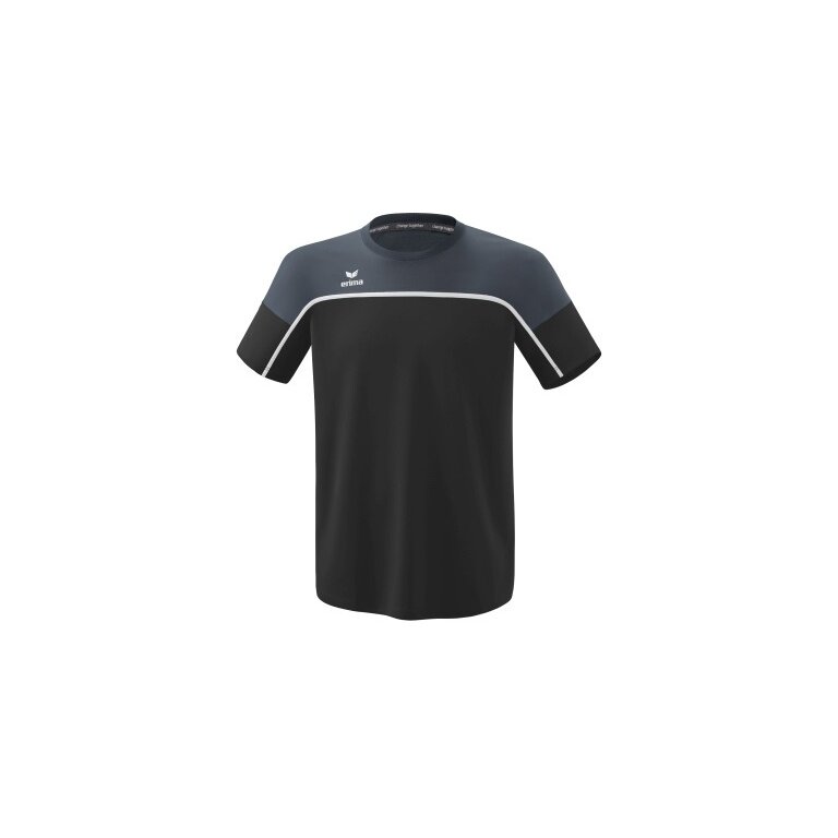 Erima Sport-Tshirt Change (100% rec. Polyester, leicht, schnelltrocknend) schwarz/grau Herren