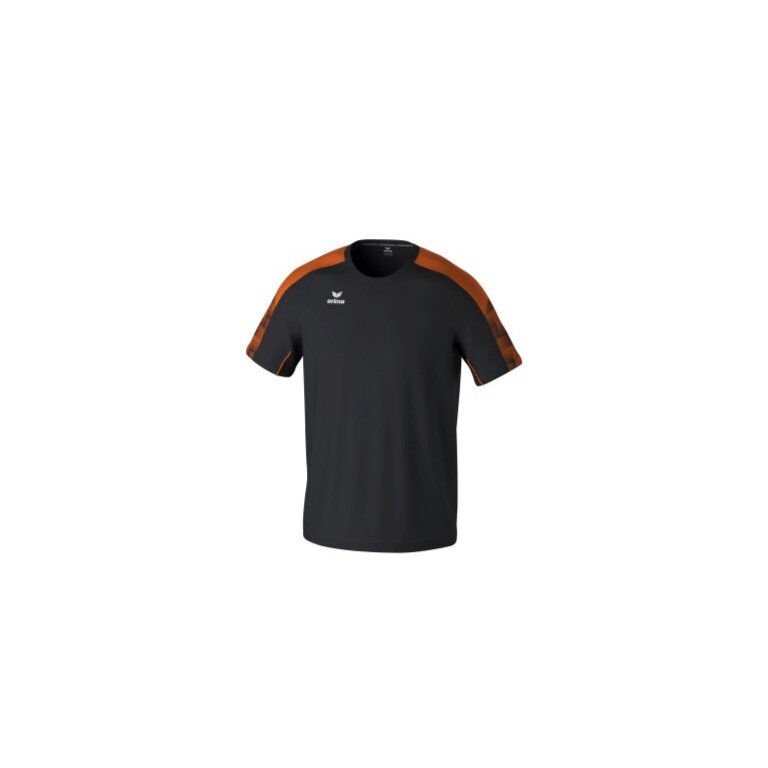 Erima Sport-Tshirt Evo Star (100% rec. Polyester, leicht) schwarz/orange Kinder