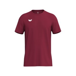 Erima Sport-Tshirt Intro Function (100% rec. Polyester, leicht, schnelltrocknend) bordeauxrot Jungen