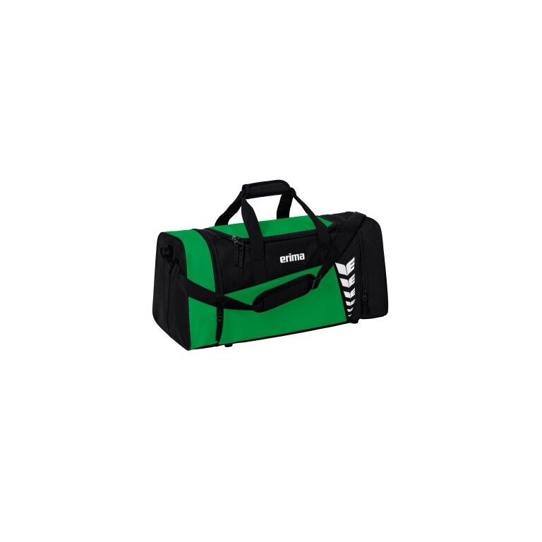 Erima Sporttasche Six Wings (Größe M - 49,5 Liter) smaragdgrün/schwarz 61x29x28cm