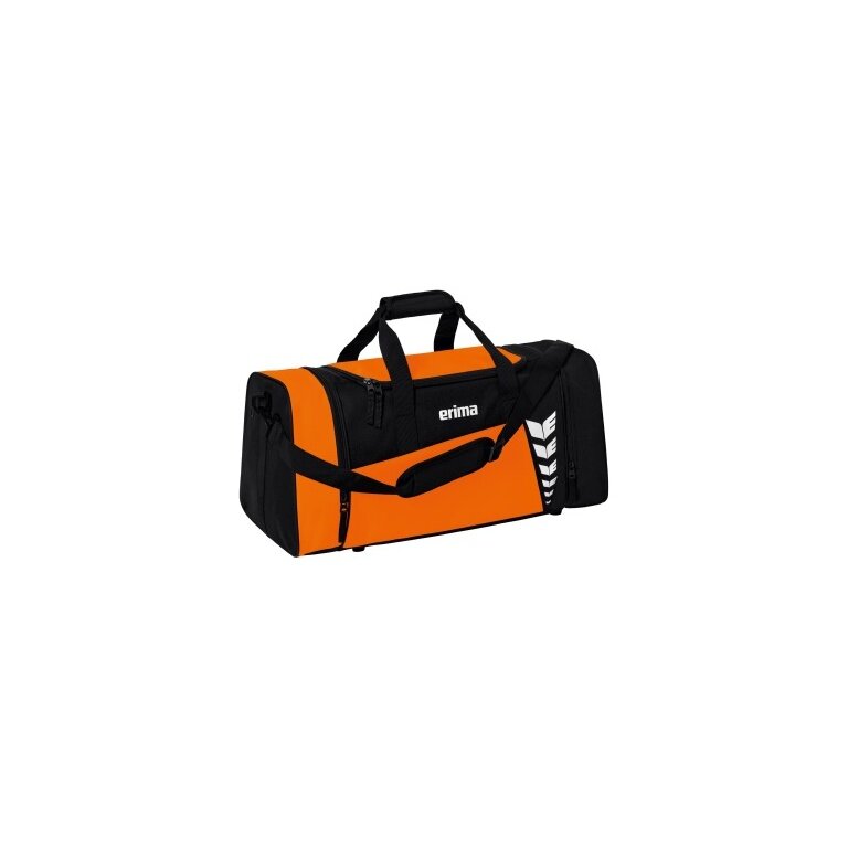 Erima Sporttasche Six Wings (Größe M - 49,5 Liter) orange/schwarz 61x29x28cm