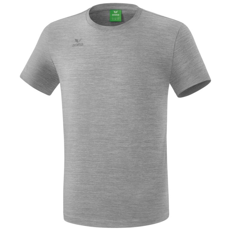 Erima Sport-Tshirt Teamsport (100% Baumwolle, atmungsaktiv) grau Herren