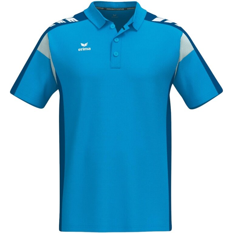 Erima Tennis-Polo Celebrate 125 Function (100% rec. Polyester, schnelltrocknend) curacaoblau Herren