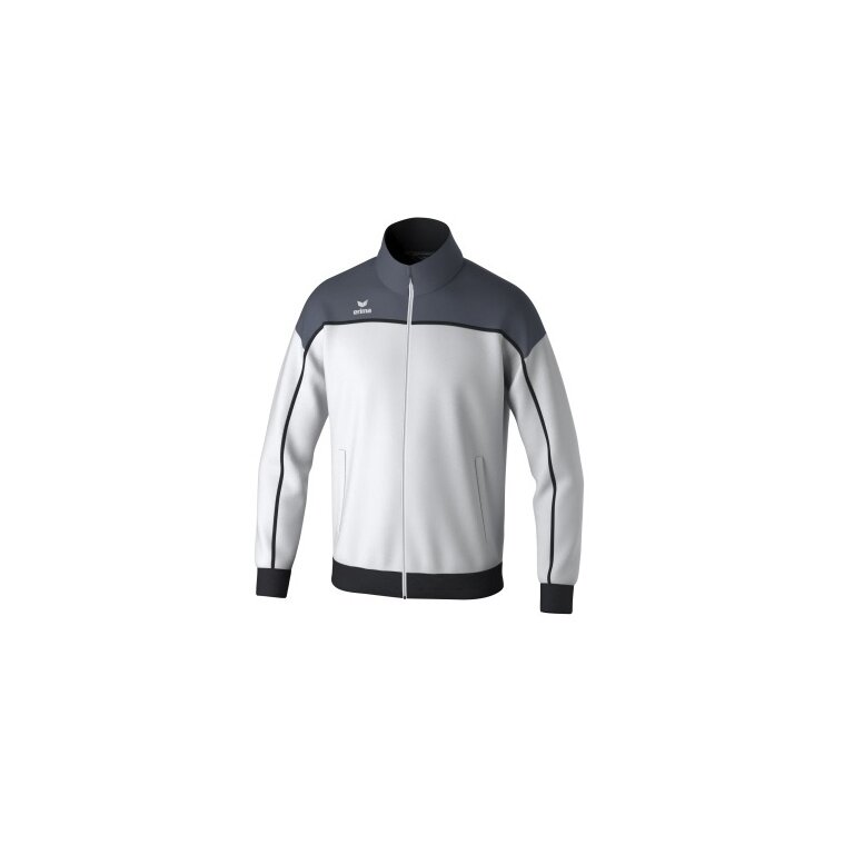 Erima Trainingsjacke Change (rec. Polyester, hoher Tragekomfort) weiss/grau/schwarz Jungen