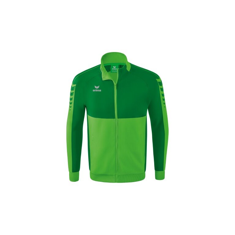 Erima Trainingsjacke Six Wings Worker (100% Polyester, Stehkragen, strapazierfähig) grün/smaragd Jungen