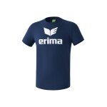 Erima Sport-Tshirt Basic Promo Logo (100% Baumwolle) navyblau Herren