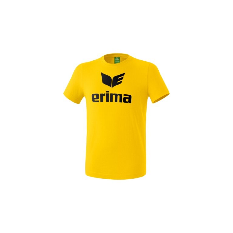 Erima Sport-Tshirt Basic Promo Logo (100% Baumwolle) gelb Jungen