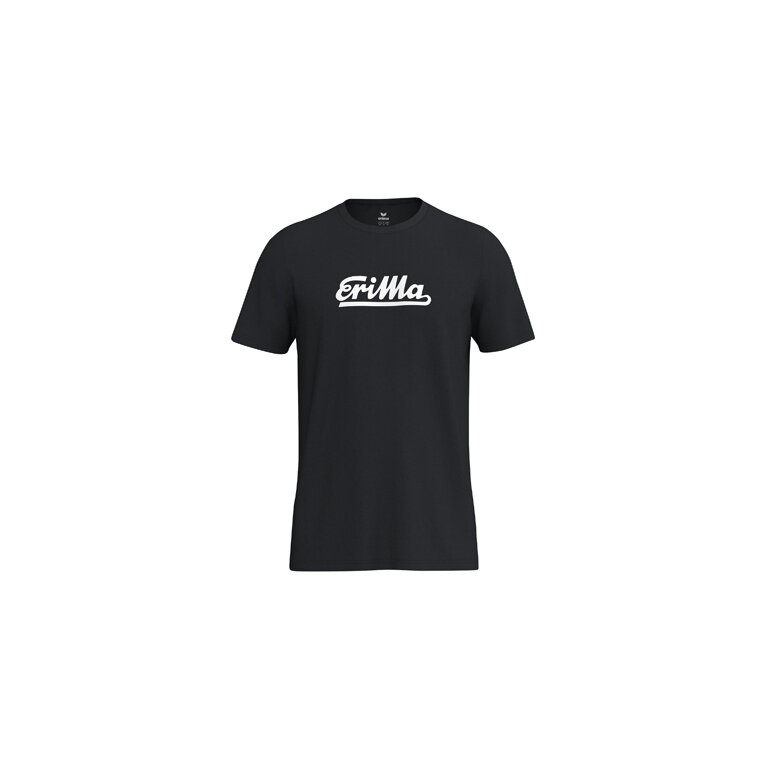 Erima Freizeit-Tshirt Retro 2.0 (100% Baumwolle) schwarz Herren
