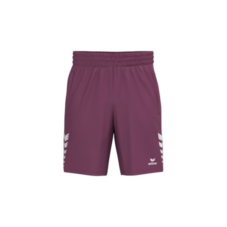 Erima Sporthose Celebrate 125 Short (100% Polyester, elastischer Bund mit Kordelzug) kurz burgundrot Herren