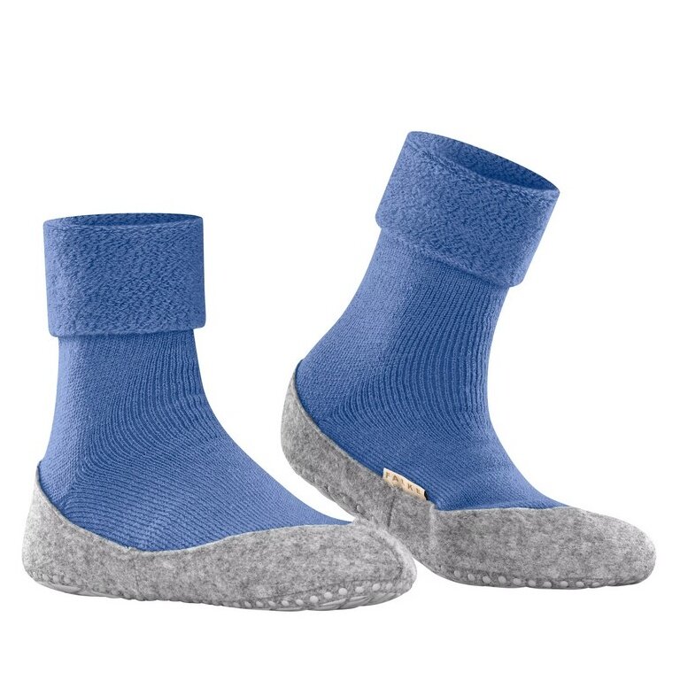 Falke Hausschuhe Cosyshoe (weiche Merinowolle) hellblau Damen