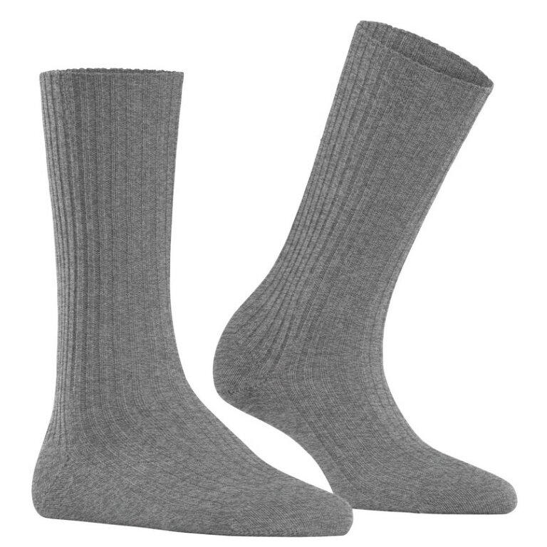 Falke Tagessocke Cosy Wool Boot (angenehmes Tragegefühl) grau Damen - 1 Paar