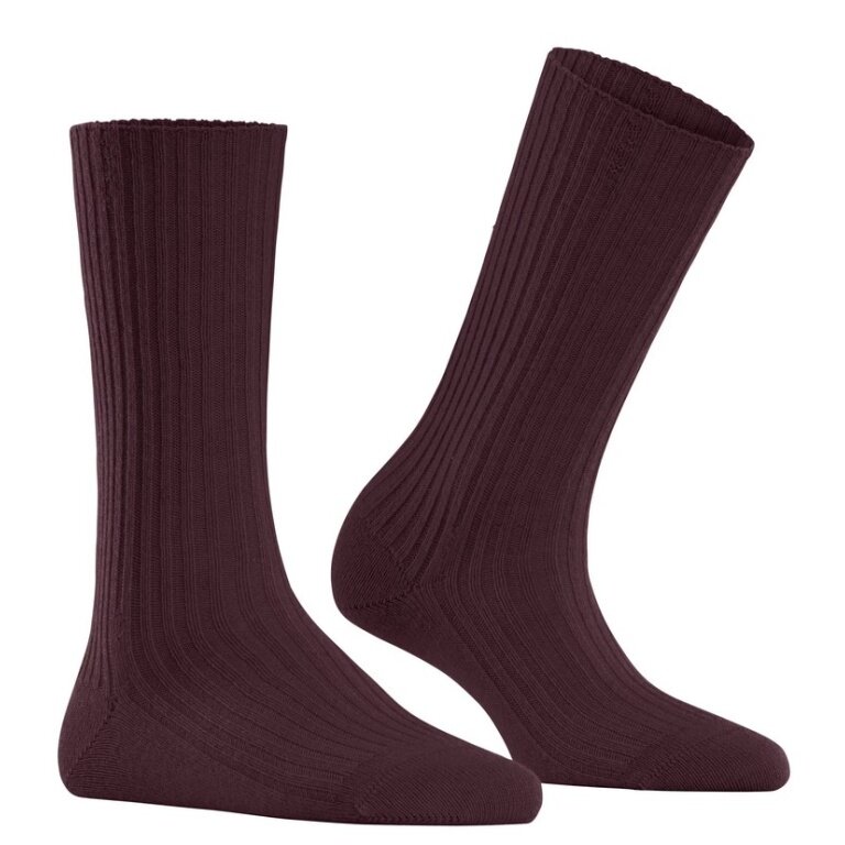 Falke Tagessocke Cosy Wool Boot (angenehmes Tragegefühl) bordeaux Damen - 1 Paar