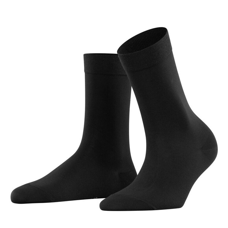 Falke Tagessocke Cotton Touch New (nachhaltige Baumwolle) schwarz Damen - 1 Paar