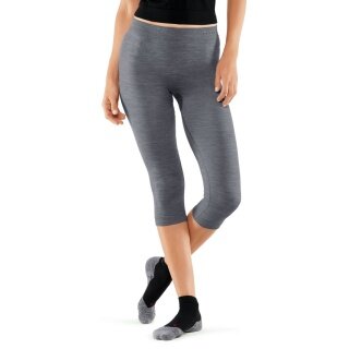 Falke Unterziehhose 3/4 Tight Wool-Tech Light (feinste Merinowolle) Unterwäsche grau Damen