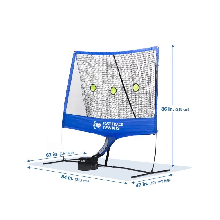 Fast Track Tennis Ballmaschine (Netz, 12 Bälle)