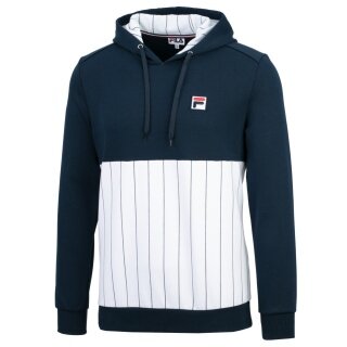 Fila Kapuzenpullover (Hoodie) Misha Stripes peacoatblau/weiss Herren