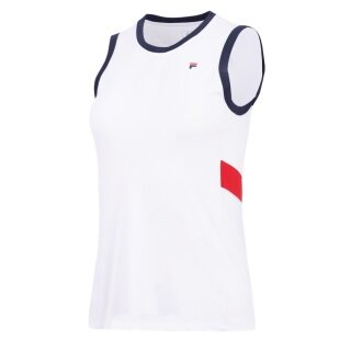 Fila Tennis-Tank Top Lissy (100% Polyester) weiss/navyblau Damen