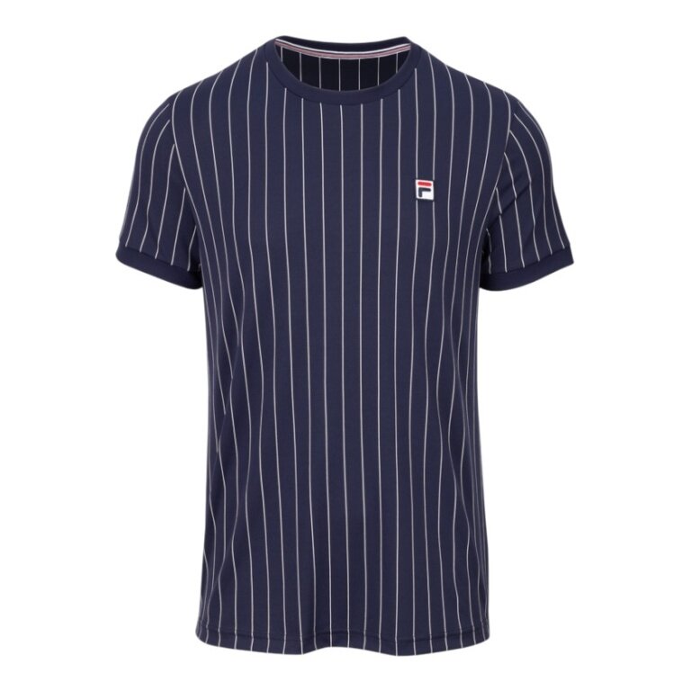 Fila Tennis-Tshirt BB1 Stripes (rec. Polyester) navyblau Herren