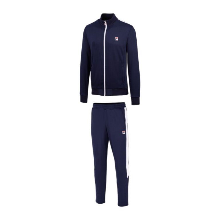 Fila Tennisanzug Tracksuit Manuel (Jacke+Hose, 100% Polyester) navyblau Herren