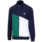 Fila Tennisjacke Marcus (Full Zip, Stehkragen, 100% Polyester) navyblau/grün/weiss Herren