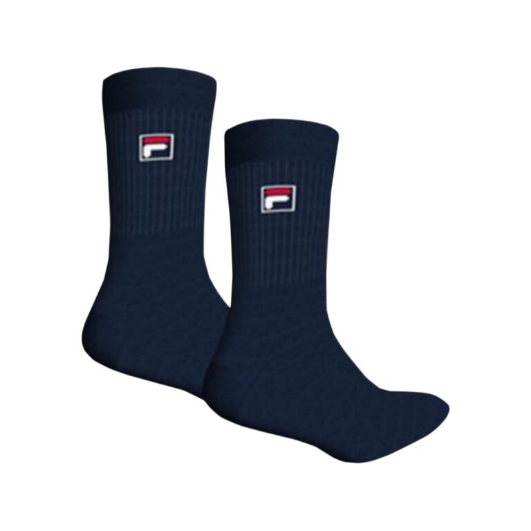 Fila Tennissocke F-Box Premium Crew (Mischgewebe) navyblau - 2 Paar