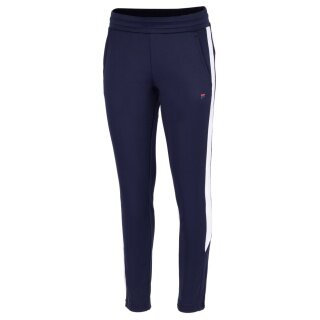 Fila Trainingshose Janice Pants (100% Polyester) lang navyblau/weiss Damen