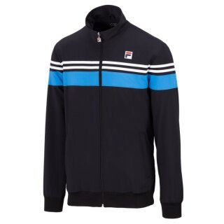 Fila Trainingsjacke Bruno (Full-Zip, Stehkragen) schwarz/blau Herren