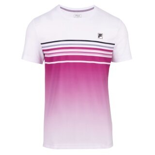 Fila Tennis-Tshirt Miguel (rec. Polyester) weiss/fuchsia Herren