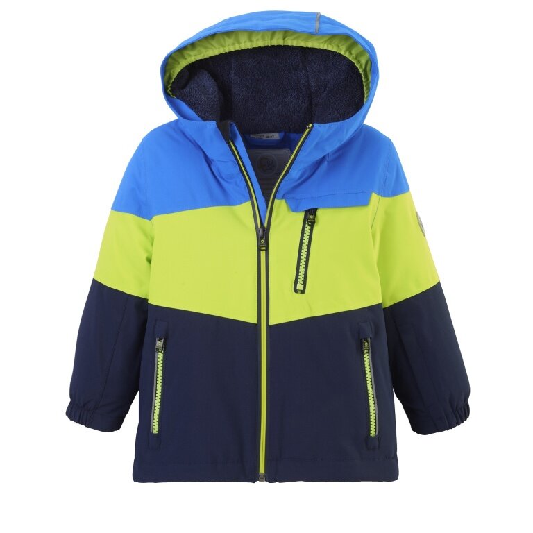 First Instinct Winterjacke FISW 3 (PFC-frei, wasser- und winddicht) neongelb/blau Kleinkinder