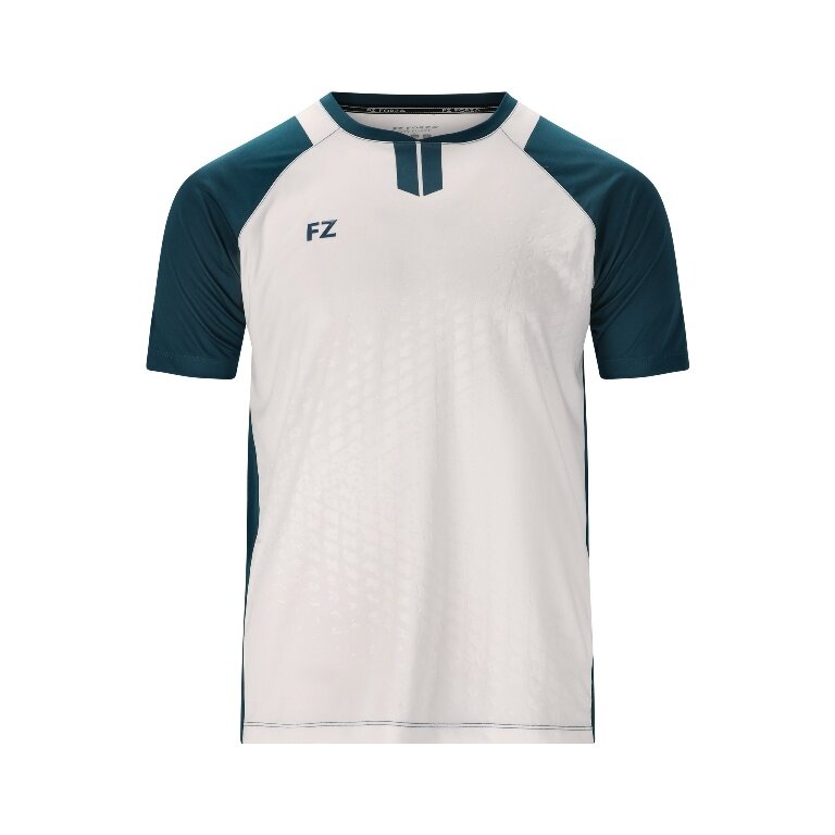 Forza Sport-Tshirt FZ CL2501 S/S Tee (100% Polyester) weiss/blau Herren