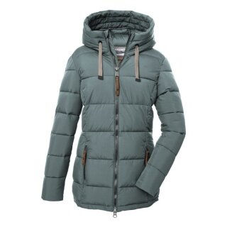 G.I.G.A. DX Winterjacke GW 12 mit Kapuze (wasserabweisend, winddicht, atmungsaktiv) blaugrün Damen