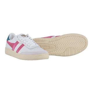 Gola Sneaker Falcon Leder weiss/pink/dunkelblau Damen