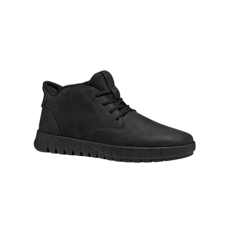 Geox Sneaker Flextride Plus Mid (Leder) schwarz Herren