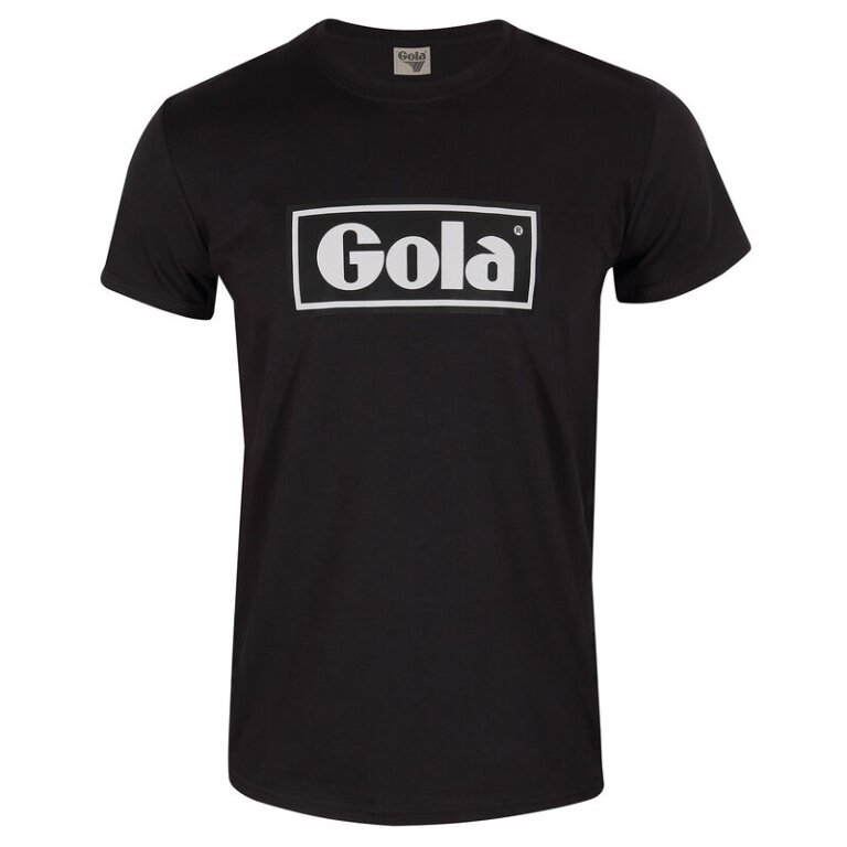 Gola Freizeit-Tshirt Text Box Print (100% Baumwolle) schwarz Herren