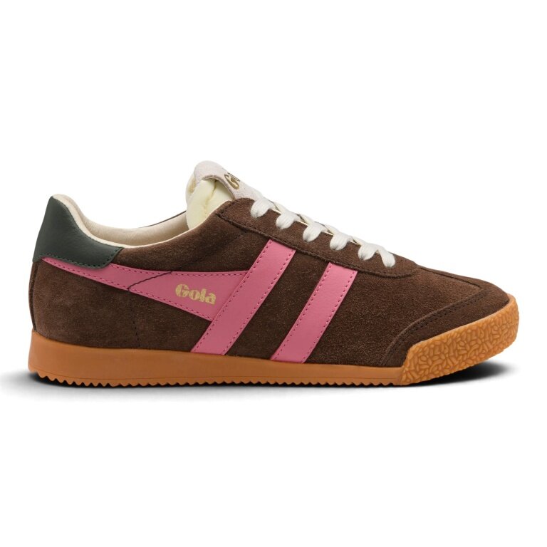 Gola Sneaker Elan 2026 dunkelbraun/pink/khaki Damen