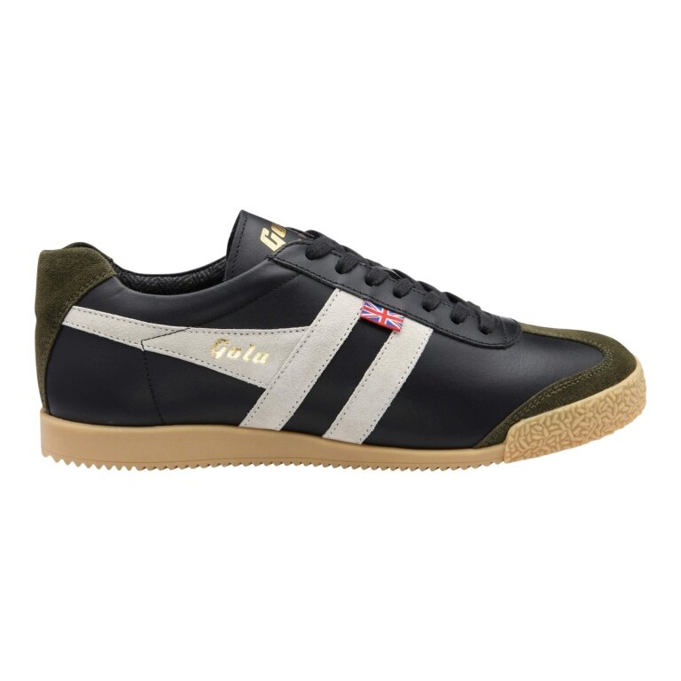 Gola Sneaker Harrier Bromley - Made in England - schwarz/khaki/offwhite Herren