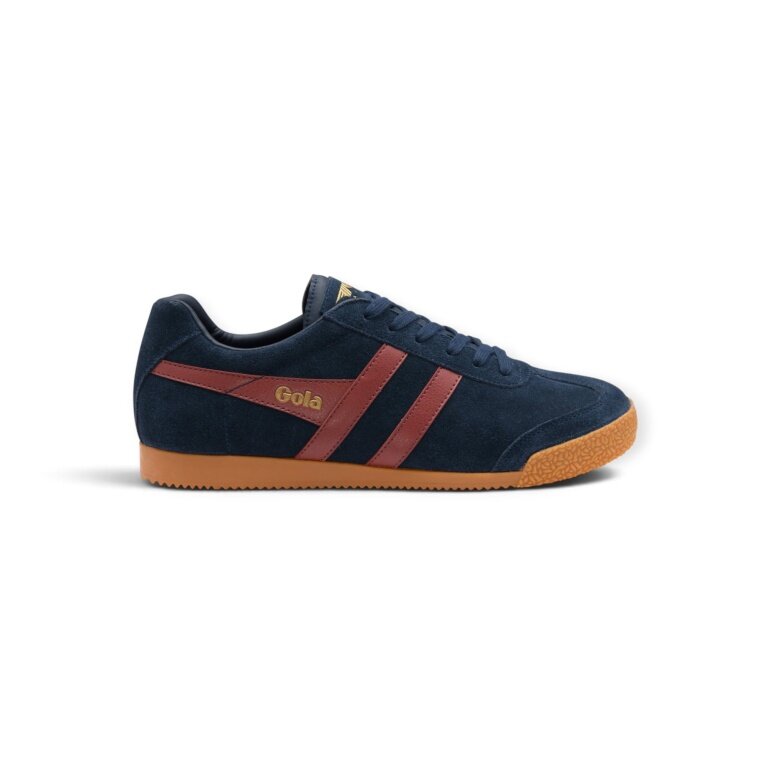 Gola Sneaker Harrier Suede-Leder 2026 navyblau/rot/ochre Herren