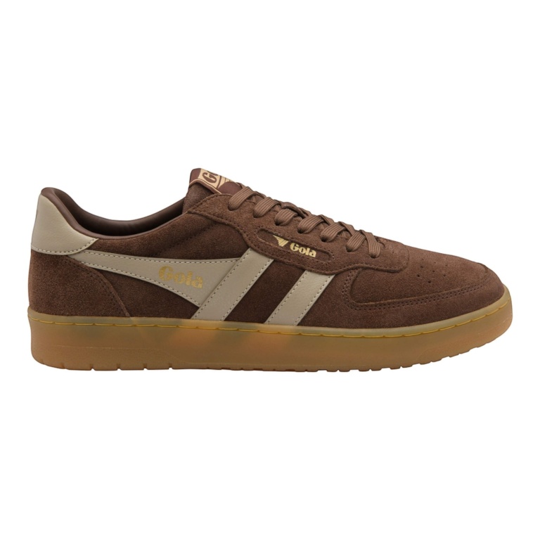 Gola Sneaker Hawk '86 2026 (Wildleder) dunkelbraun/bone/gum Herren
