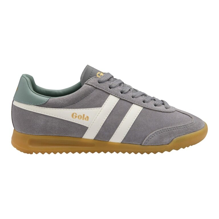 Gola Sneaker Torpedo (Wildleder) 2026 cementgrau/off white/mistgrün Damen