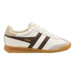 Gola Sneaker Torpedo Leder 2026 off white/dunkelbraun/gold Damen