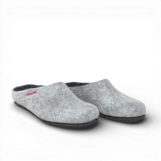 Gottstein Hausschuhe Magicfelt 709 (100% Wolle) hellgrau (Größe 43-46)